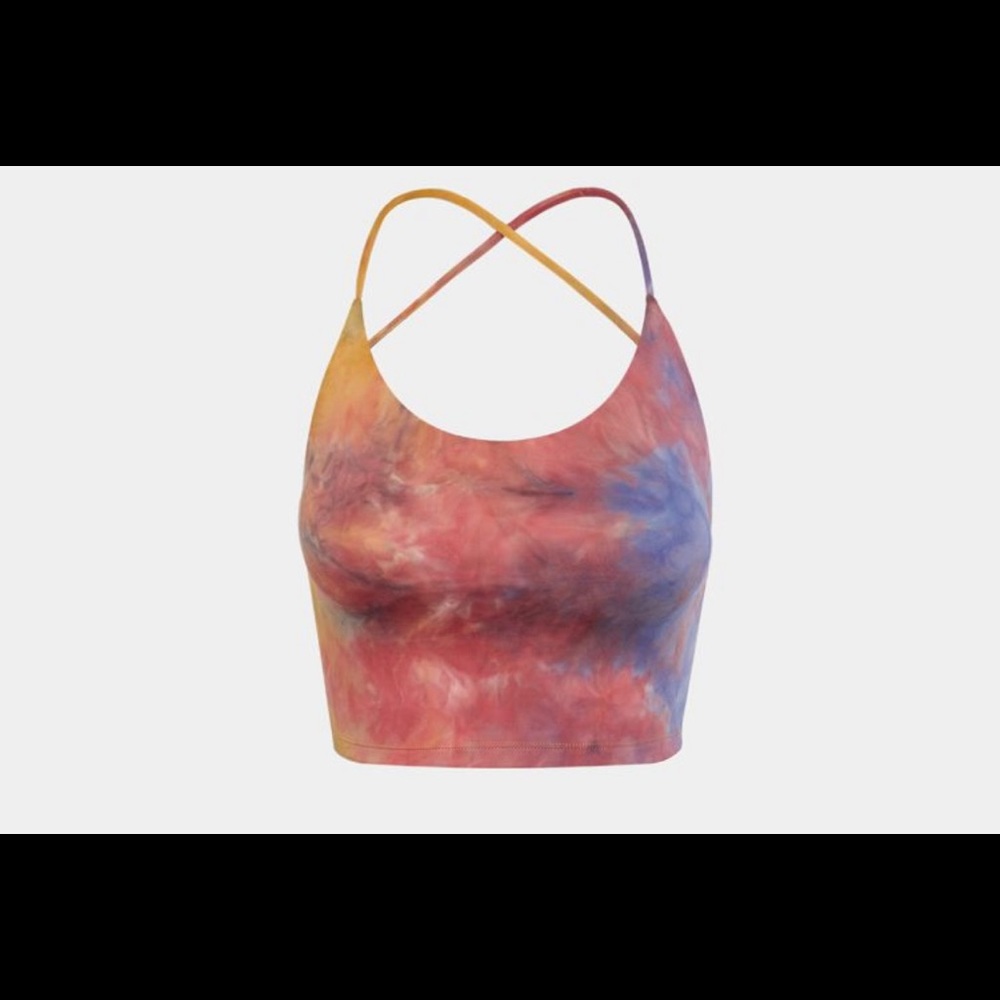 HALARA Multicolor Tie-Dye Crop Top